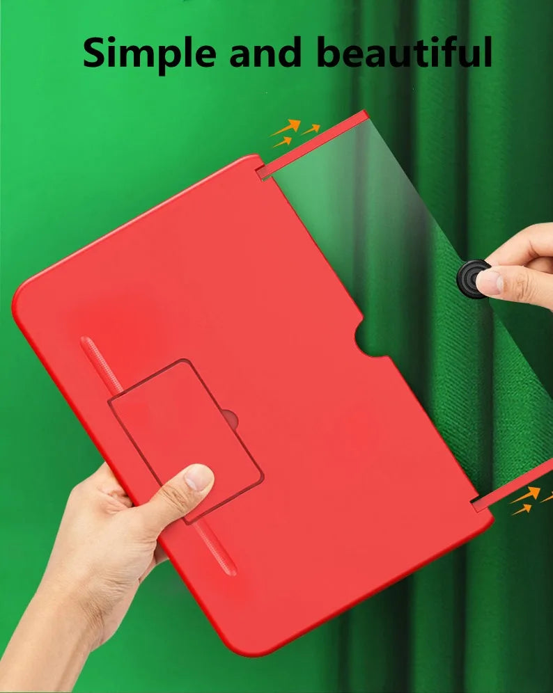 10/12 Inch Folding Mobile Screen Magnifying Glass Phone Desktop Stand 3D Mobile Phone Screen Magnifying Glass HD Video Amplifier